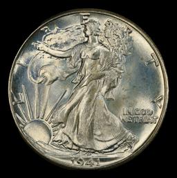 1941-p Walking Liberty Half Dollar TOP POP! 50c ms68+ SEGS