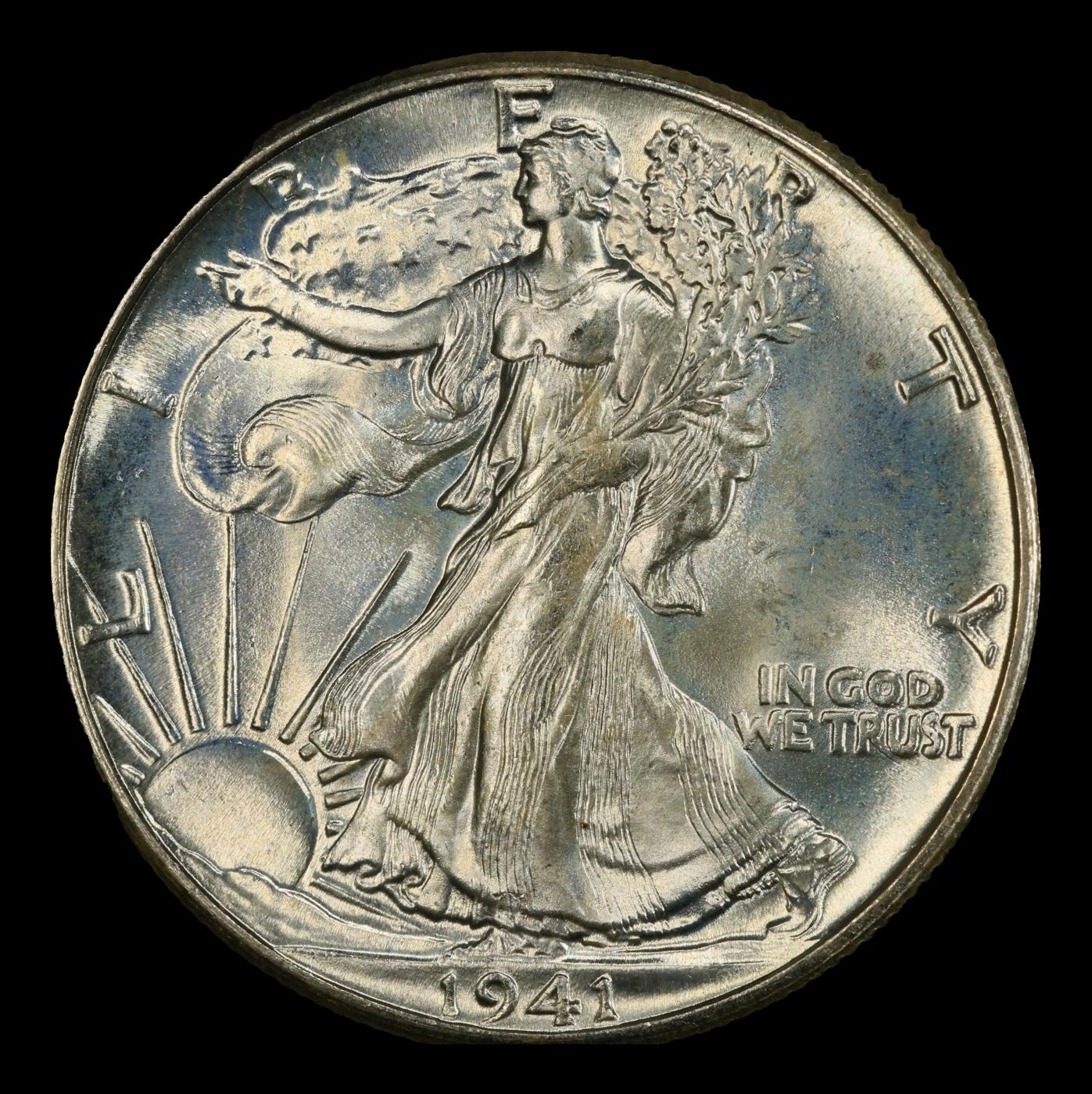 1941-p Walking Liberty Half Dollar TOP POP! 50c ms68+ SEGS