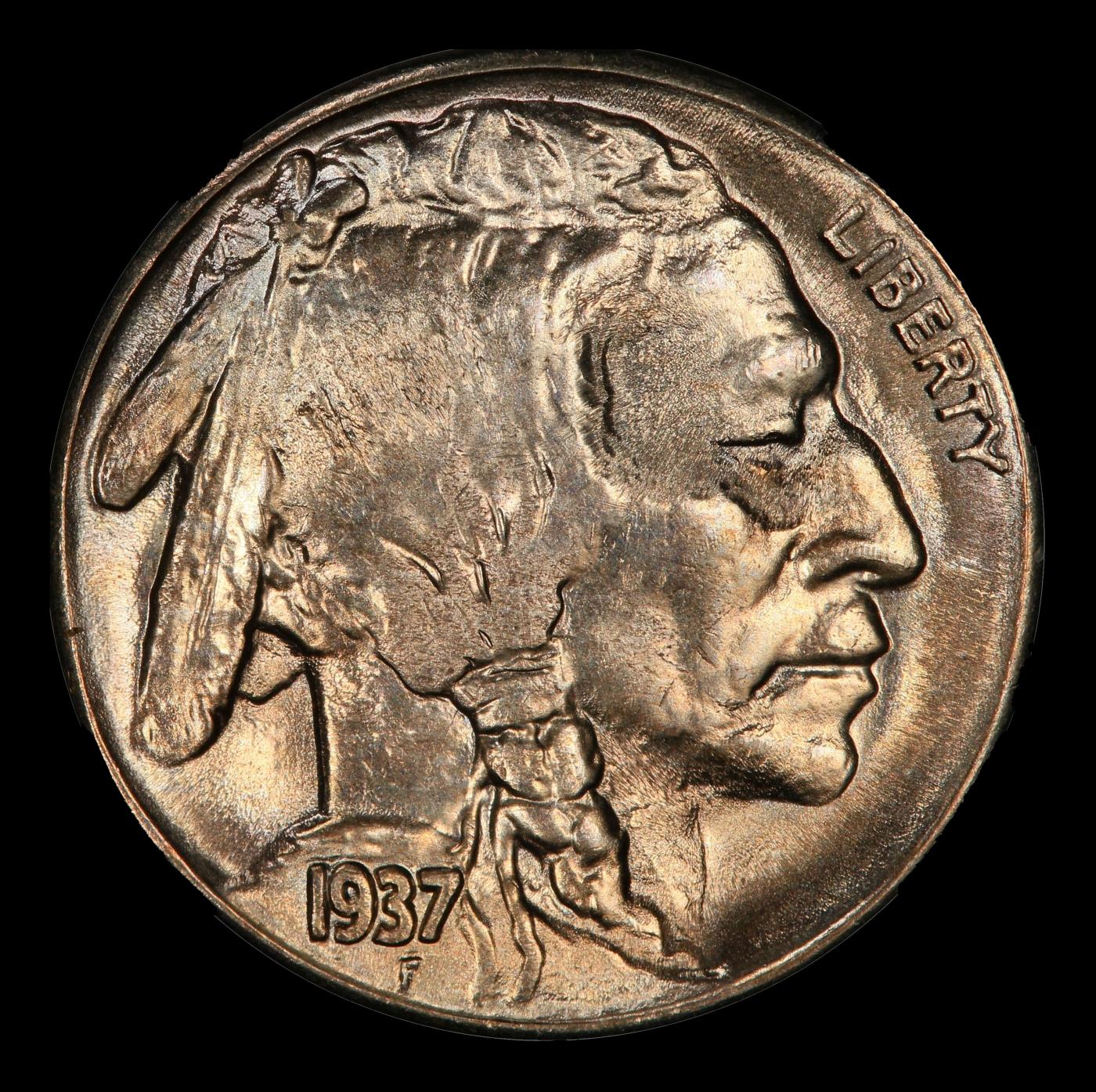 1937-s Buffalo Nickel 5c Grades ms66