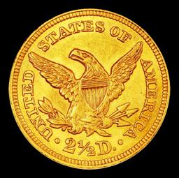 1853-p Gold Liberty Quarter Eagle $2 1/2 ms63+ USCG