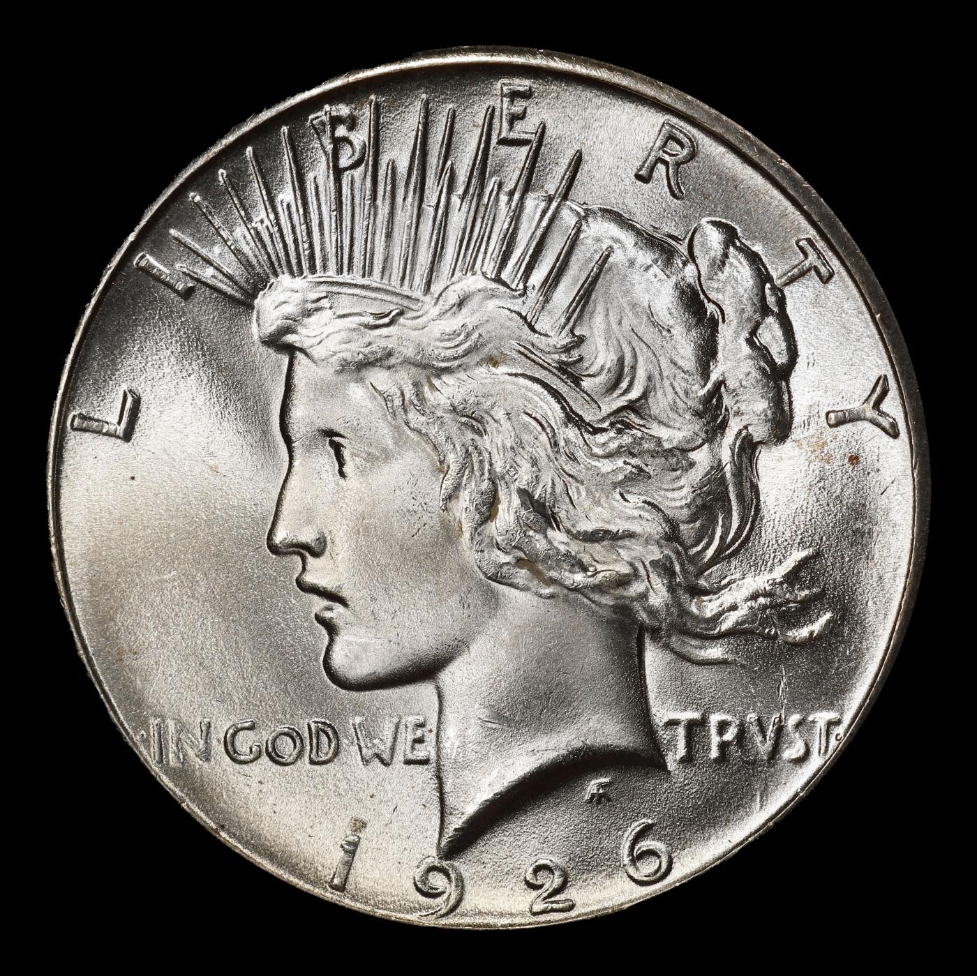 1926-p Peace Dollar $1 Grades ms65
