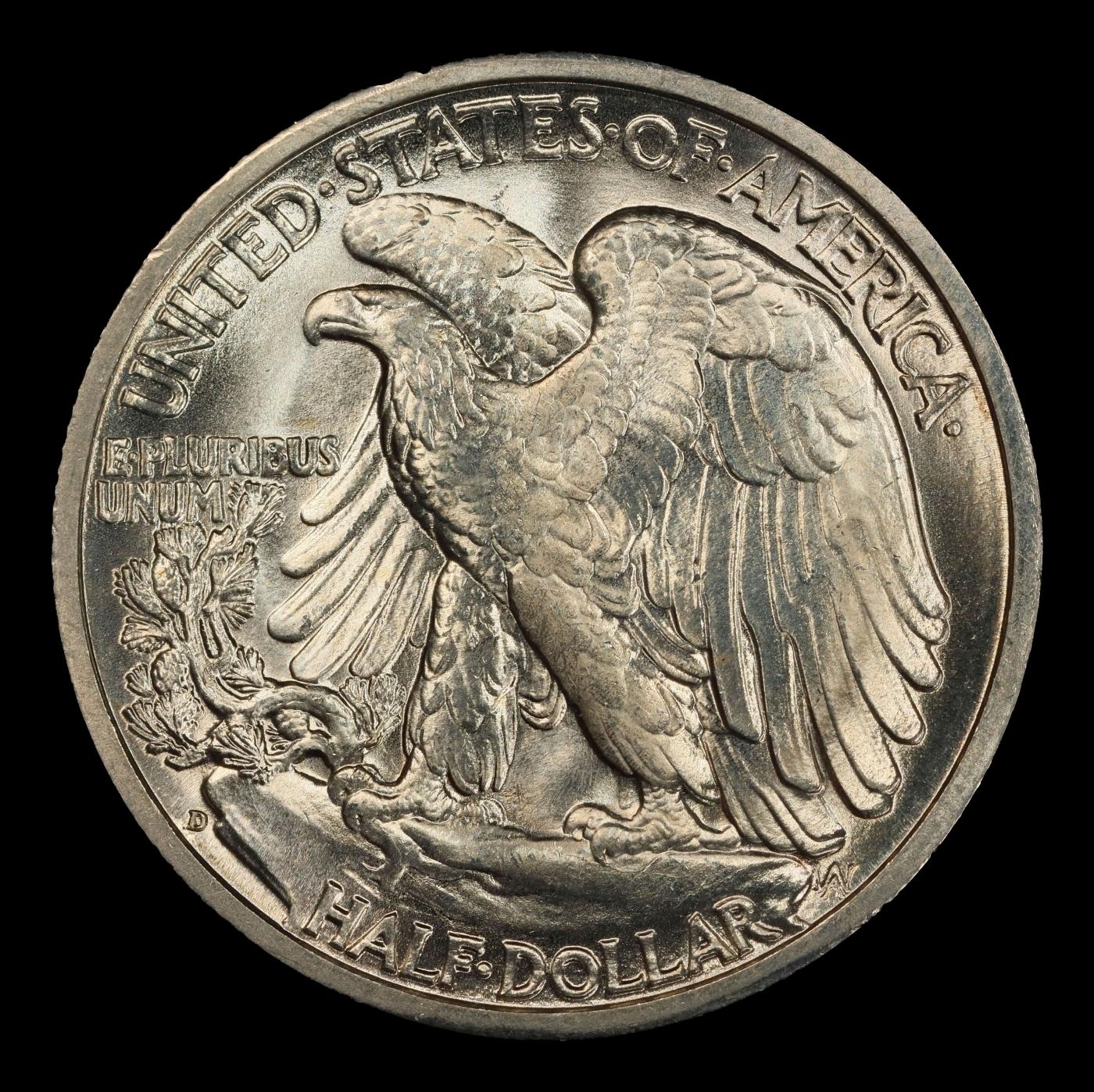 1942-d Walking Liberty Half Dollar 50c ms66+ SEGS