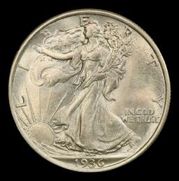 1936-p Walking Liberty Half Dollar 50c ms67 SEGS