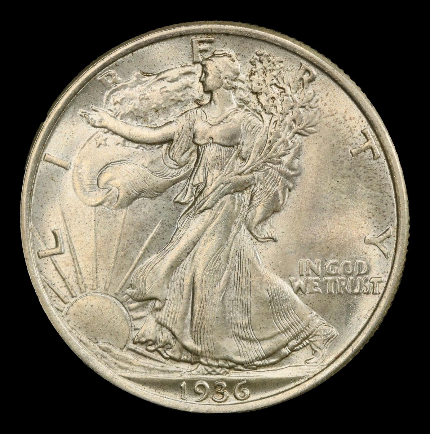 1936-p Walking Liberty Half Dollar 50c ms67 SEGS