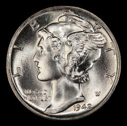 1942-s Mercury Dime TOP POP! 10c ms68+ FSB SEGS