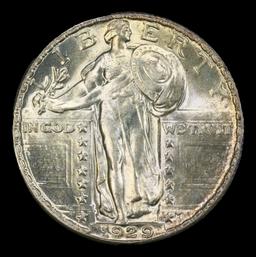 1929-p Standing Liberty Quarter Near Top Pop! 25c ms66+ FH SEGS