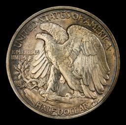 1920-p Walking Liberty Half Dollar Toned TOP POP! 50c ms66+ SEGS