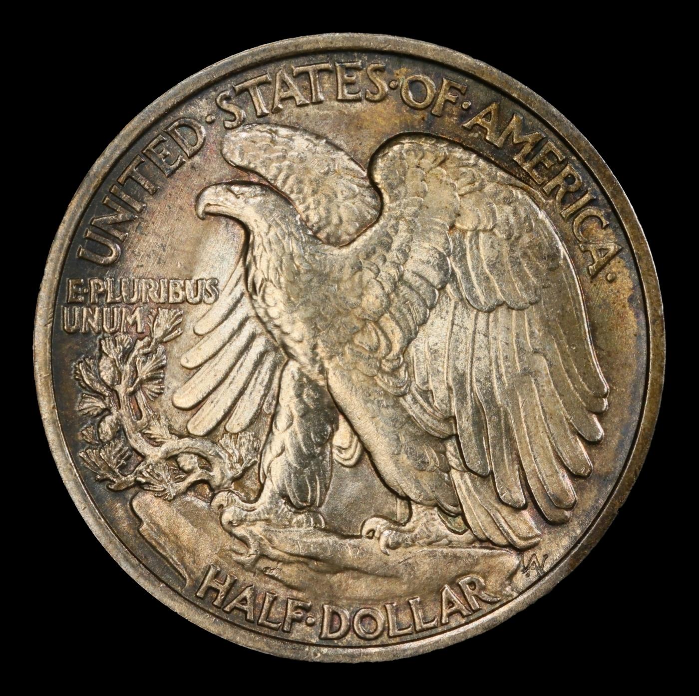 1920-p Walking Liberty Half Dollar Toned TOP POP! 50c ms66+ SEGS