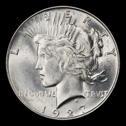 1927-d Peace Dollar $1 ms64+ SEGS