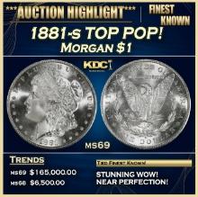 1881-s Morgan Dollar TOP POP! $1 ms69 SEGS