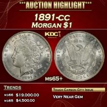 1891-cc Morgan Dollar $1 ms65+ SEGS