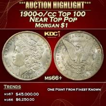 1900-o/cc Top 100 Morgan Dollar Near Top Pop $1 ms66+ SEGS