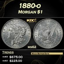 1880-o Morgan Dollar $1 Grades ms62