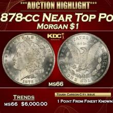 1878-cc Morgan Dollar Near Top Pop $1 ms66 SEGS