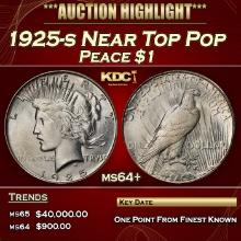 1925-s Peace Dollar Near Top Pop $1 ms64+ SEGS