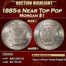 1885-s Morgan Dollar Near Top Pop $1 ms66+ SEGS
