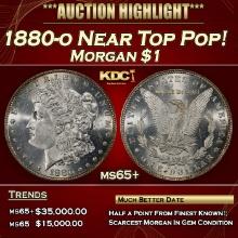 1880-o Morgan Dollar Near Top Pop! $1 ms65+ SEGS