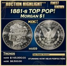 1881-s Morgan Dollar TOP POP! $1 ms69 SEGS