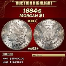 1884-s Morgan Dollar $1 ms62+ USCG