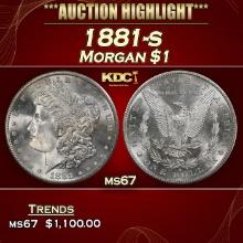 1881-s Morgan Dollar $1 ms67 SEGS