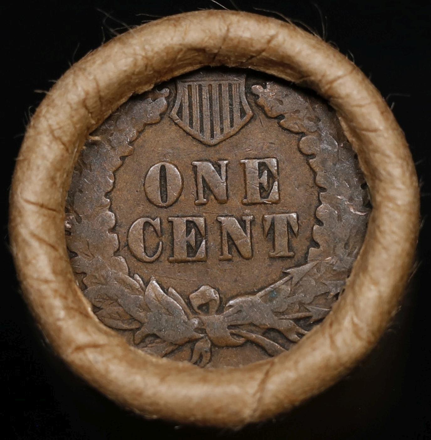 Lincoln Wheat Cent 1c Mixed Roll Orig Brandt McDonalds Wrapper, 1917-s end, Indian other end