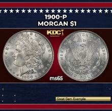 1900-p Morgan Dollar $1 Grades ms65