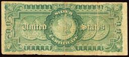 1886 $5 Large Size Silver Certificate Morgan Dollar Rev President Grant Grades vf+ FR-260