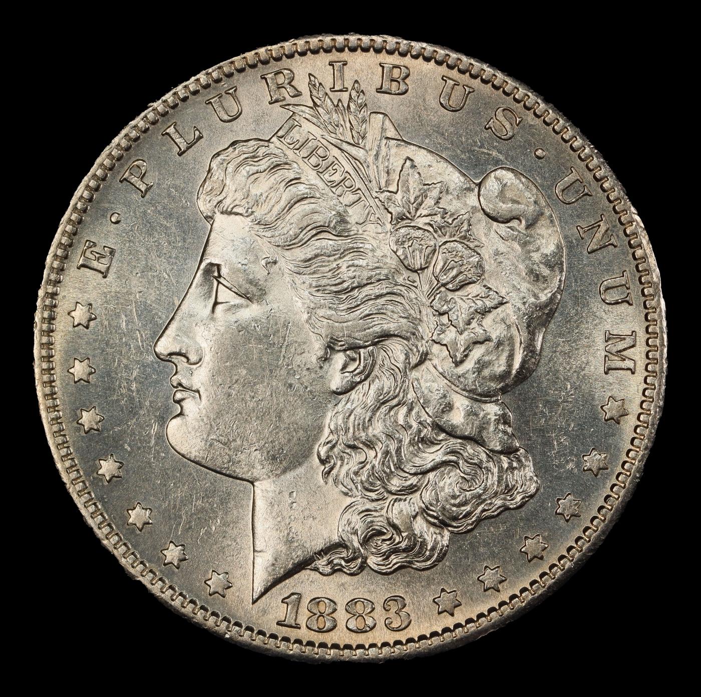 1883-s Morgan Dollar $1 ms62+ USCG