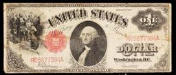 1917 $1 Large Size Legal Tender Note Grades vf+ Signatures Speelman/White
