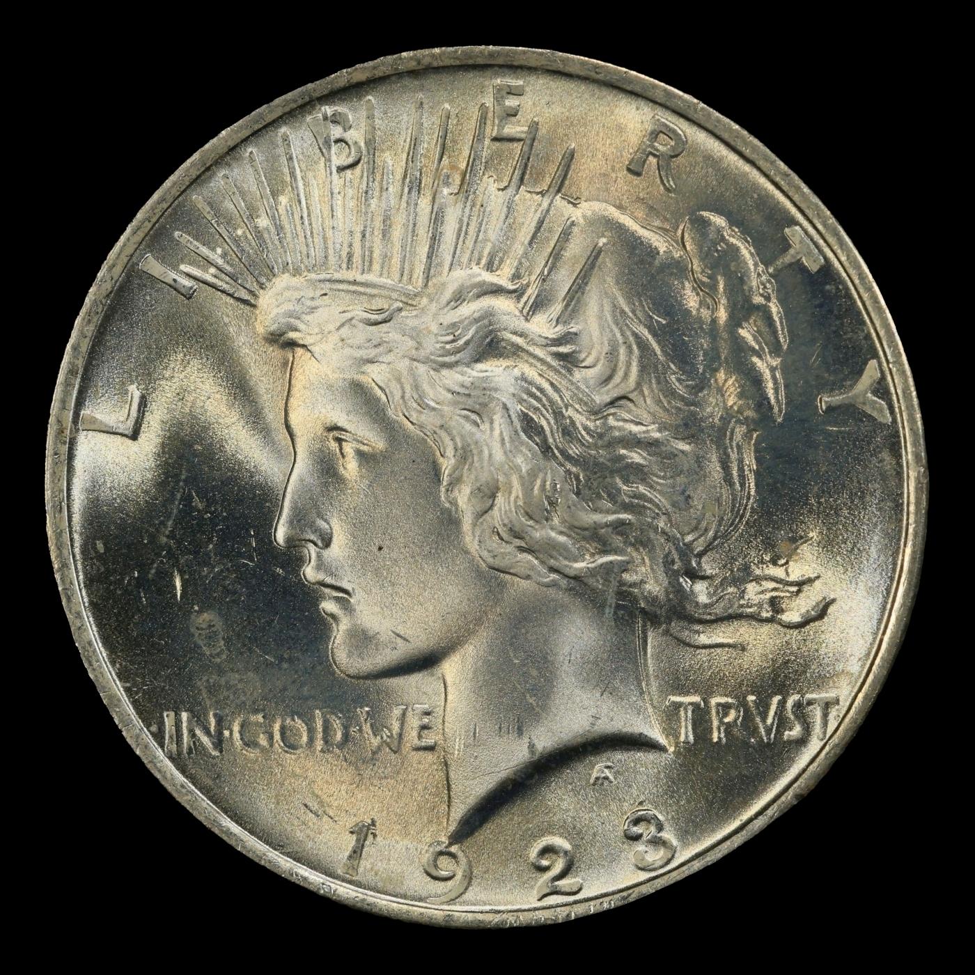 1923-p Peace Dollar TOP POP! $1 ms67+ SEGS