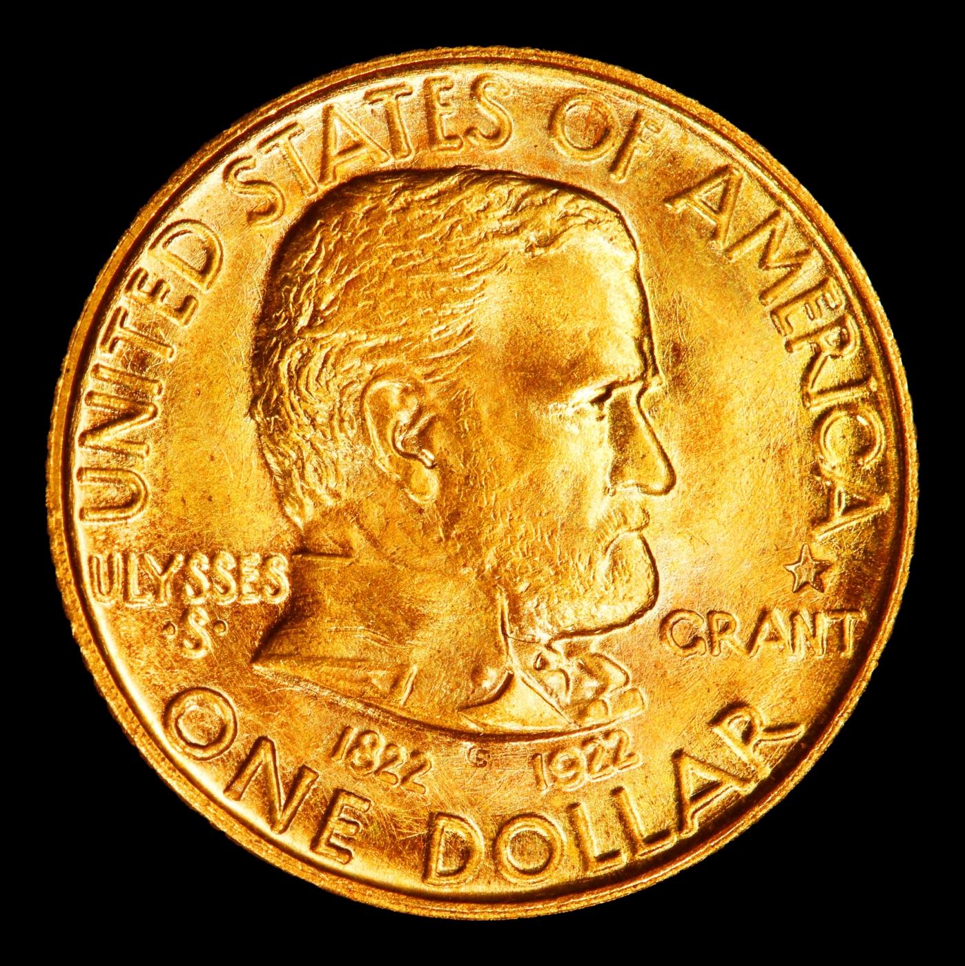 1922 Grant w/Star Gold Commem Dollar TOP POP! 1 ms68+ SEGS