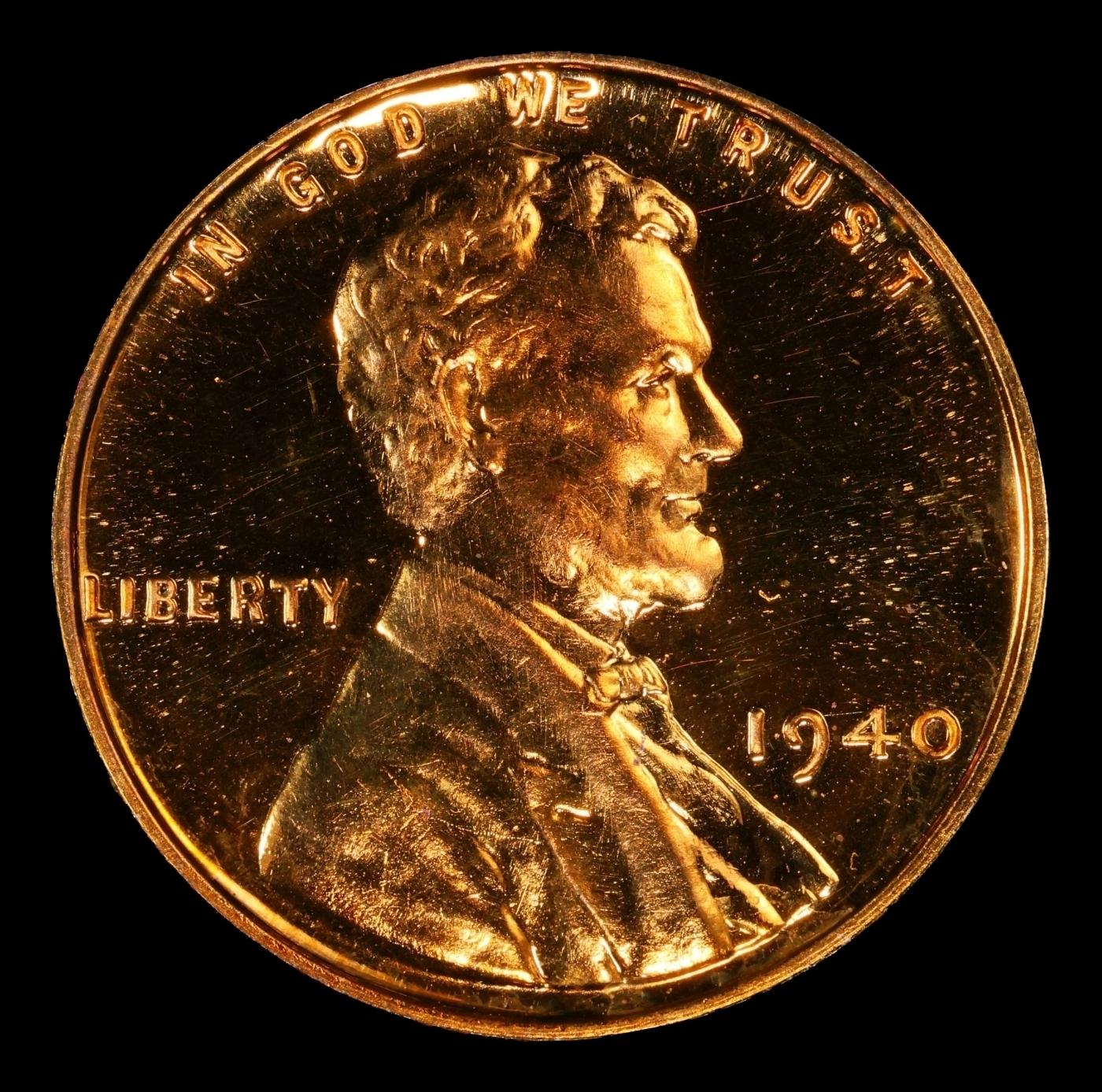 1940 Proof Lincoln Cent TOP POP! 1c pr67 rd cam SEGS