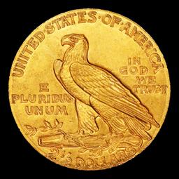 1910-p Gold Indian Quarter Eagle Near Top Pop! $2 1/2 ms66 USCG