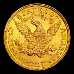 1900-p Gold Liberty Half Eagle $5 ms66+ SEGS