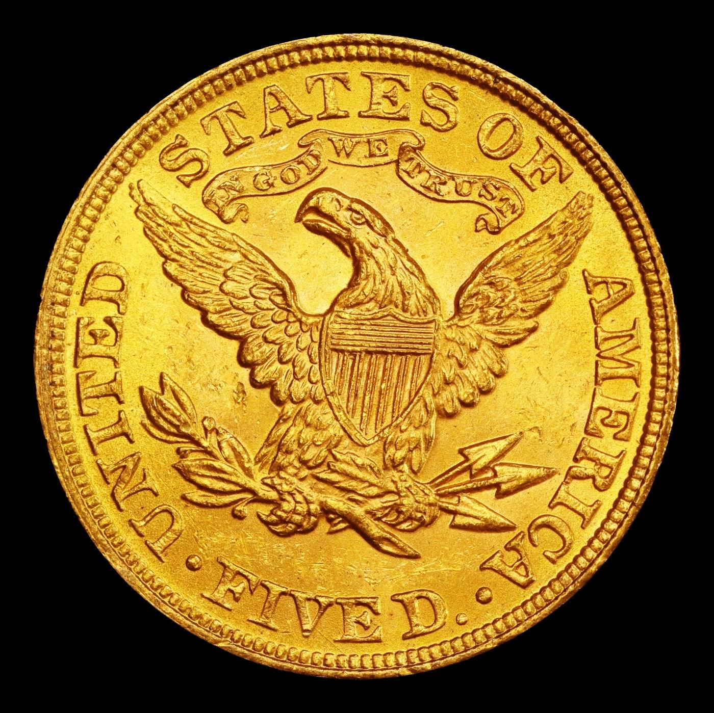 1900-p Gold Liberty Half Eagle $5 ms66+ SEGS