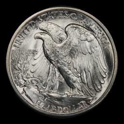 1941-d Walking Liberty Half Dollar Near Top Pop 50c ms67 SEGS