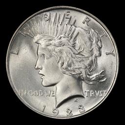 1923-p Peace Dollar Near Top Pop $1 ms67 SEGS