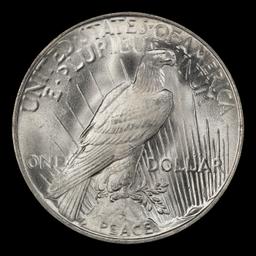 1923-p Peace Dollar Near Top Pop $1 ms67 SEGS