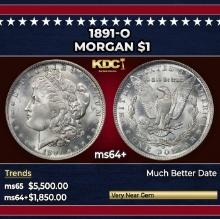 1891-o Morgan Dollar $1 ms64+ SEGS