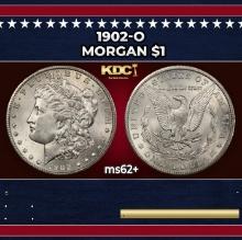 1902-o Morgan Dollar $1 Grades ms62+