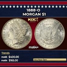 1888-o Morgan Dollar $1 Grades ms64+