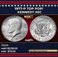 1977-p Kennedy Half Dollar TOP POP! 50c ms67+ SEGS