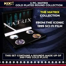 4 Coin Matrix Gold Plated Round Collection