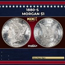1880-s Morgan Dollar $1 Grades ms64+