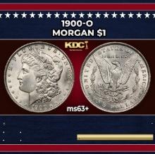 1900-o Morgan Dollar $1 Grades ms63+