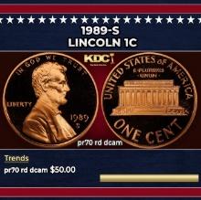 1989-s Proof Lincoln Cent 1c pr70 rd dcam SEGS