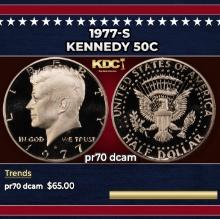 1977-s Proof Kennedy Half Dollar 50c pr70 dcam SEGS