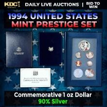 1994 United States Mint Prestige Proof Set With Box & COA