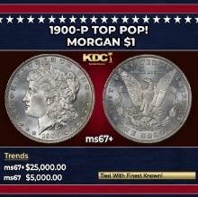 1900-p Morgan Dollar TOP POP! $1 ms67+ SEGS