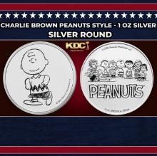 Charlie Brown Peanuts Style - 1 oz Silver Round Round